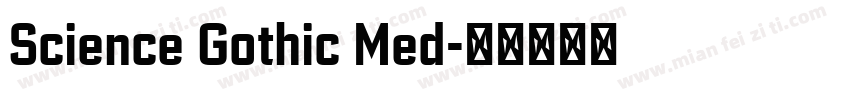 Science Gothic Med字体转换